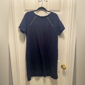 Chico's Zenergy Navy Zipper Dress